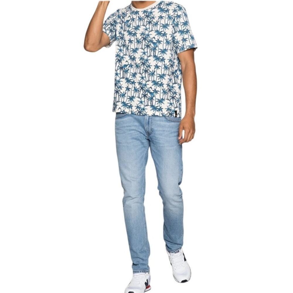 Scotch & Soda Men's 100% Organic Cotton T Shirt Bermuda Palm Print Size XXL - Picture 9 of 9